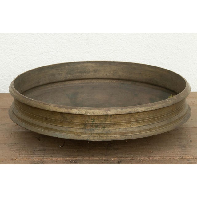 Rare Patinated Bronze Urli From Southern India For Sale - Image 4 of 8