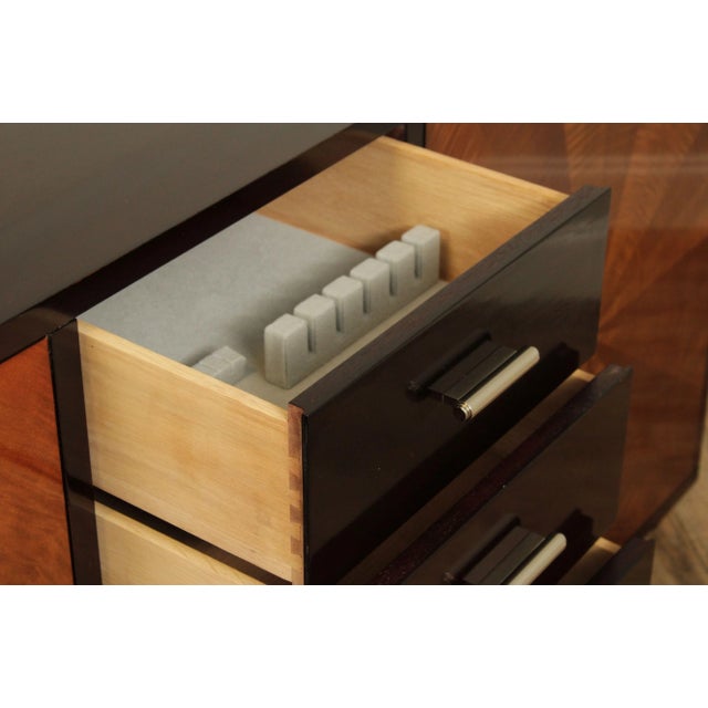 John Widdicomb Larry Laslo for John Widdicomb Starburst Door Sideboard For Sale - Image 4 of 13