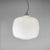 1950s Italian Pendant Lamp in Opaline Glass, Brass and Black Metal, 1950s For Sale - Image 5 of 16