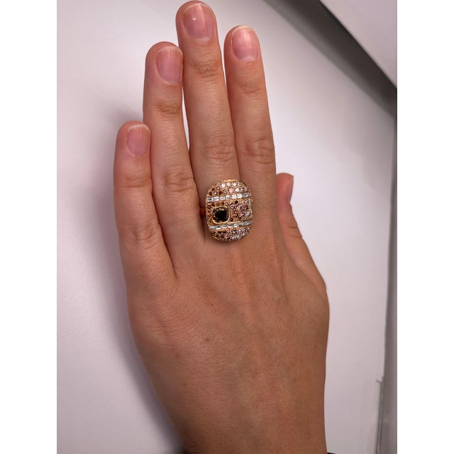 Contemporary Wagner Cove Fancy Colored Diamonds Simon Ardem New York Fall Collection Ring, Size 6 For Sale - Image 3 of 5