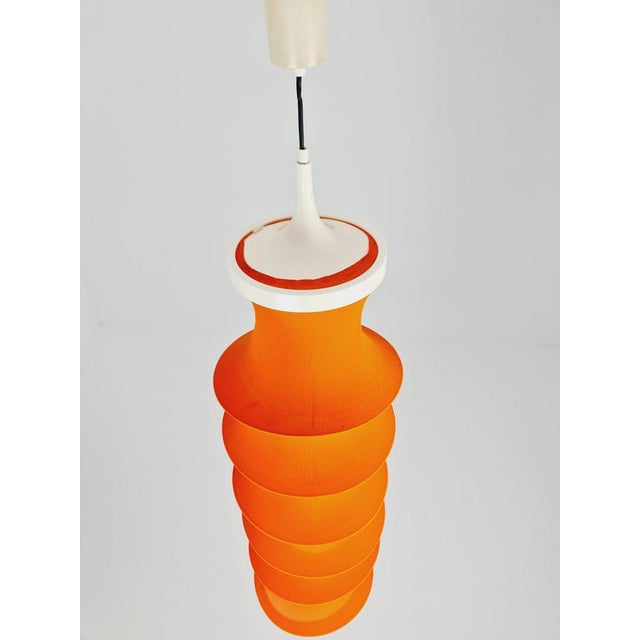 Italian Orange Milano Falkland Pendant Lamp by Bruno Munari for Danese, 1970s For Sale - Image 5 of 11