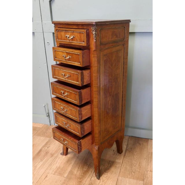 2000 - 2009 Tall French Louis XV Style Chest of Drawers For Sale - Image 5 of 8