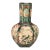 Vintage Chinese Green Ground Famille Rose "Pheasant" Faceted Vase With c.t. Loo Provenance, 1990 For Sale