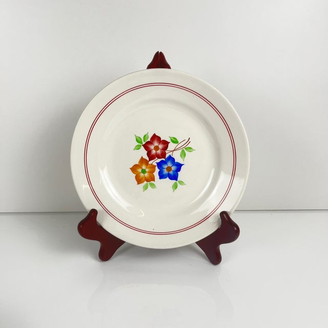 Ceramic Dinner Service for Six People from Moulins Des Loups, 1950s, Set of 18 For Sale - Image 7 of 13