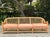 Wood Vintage Coastal McGuire Trellis Rattan Sofa For Sale - Image 7 of 12