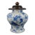 Antique Chinese Blue & White "Hundred Boys" Porcelain Vase With Wooden Cover (Kangxi Period) For Sale