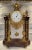 Early 19th Century French Bronze & Red Marble Portico Mantel Clock by Lucin a Paris For Sale - Image 9 of 12