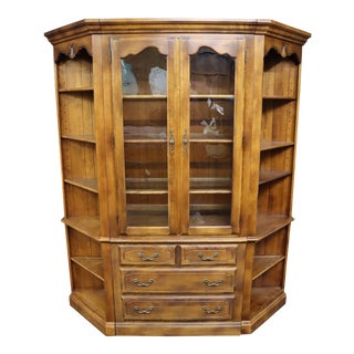 Ethan Allen Country French 3 Section Bookcase For Sale