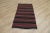 Tribal 1980s Tribal Black Striped Kilim Small Rug For Sale - Image 3 of 13