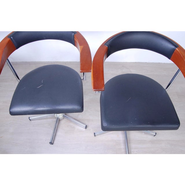 Metal Hairdressing Salon Armchairs from Maletti, 1990s, Set of 4 For Sale - Image 7 of 18