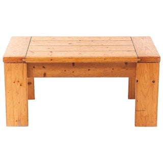 1960s Charlotte Perriand Pine Coffee Table From Les Arcs For Sale