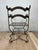 John Salterini Vintage Wrought Iron Curule Armchair With Sculptural Scrollwork For Sale - Image 4 of 11