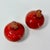 Farmhouse 1976 Vintage Boho Chic Trompe L’Oeil Red Beet Salt & Pepper Shakers - A Pair. For Sale - Image 3 of 10