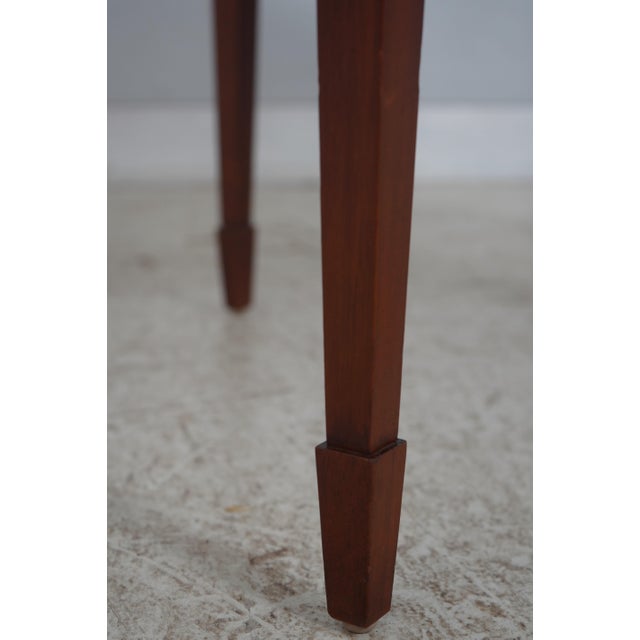 Baker Round Mahogany Center Parlor Table For Sale - Image 10 of 12
