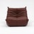 Ligne Roset Togo Fireside Chair and Ottoman in Italian Chestnut Leather - Restored Vintage Ligne Roset For Sale - Image 4 of 16