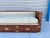 Brown 1960s Mid-Century Campaign Style Tiger Oak Daybed Sofa With Storage Drawers by Marge Carson For Sale - Image 8 of 13