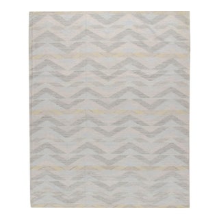 Swedish Style Kilim Deco Flatweave Rug 8' X 10' For Sale