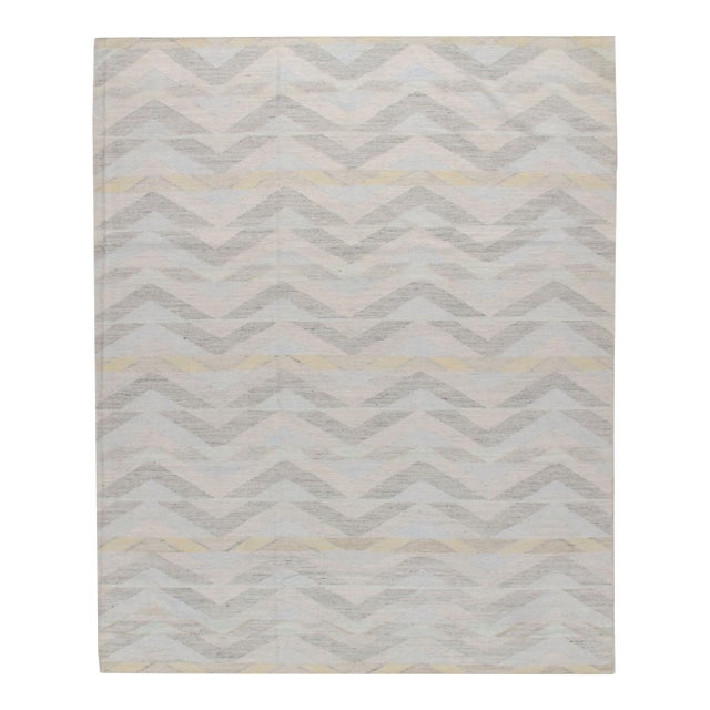Swedish Style Kilim Deco Flatweave Rug 8' X 10' For Sale