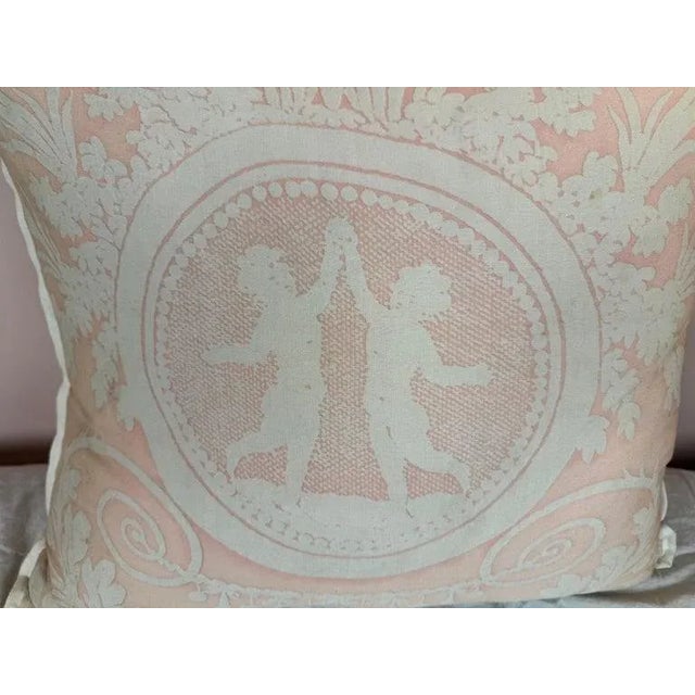 Fortuny Textile Pillow by Mariano Fortuny, Cotton & Linen, Italy For Sale In Los Angeles - Image 6 of 7