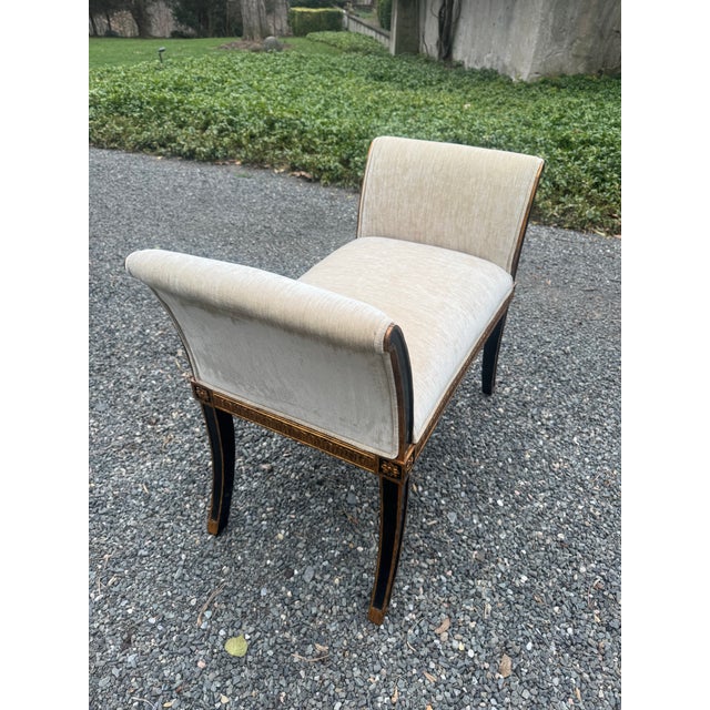 Classic Style Carved Window Bench by Maitland Smith For Sale - Image 10 of 12