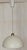 Vintage Ceiling Lamp with White Plastic Shade on Brass Mount, 1970s, in Very Good conditions. Designed 1970 to 1979 Up to...