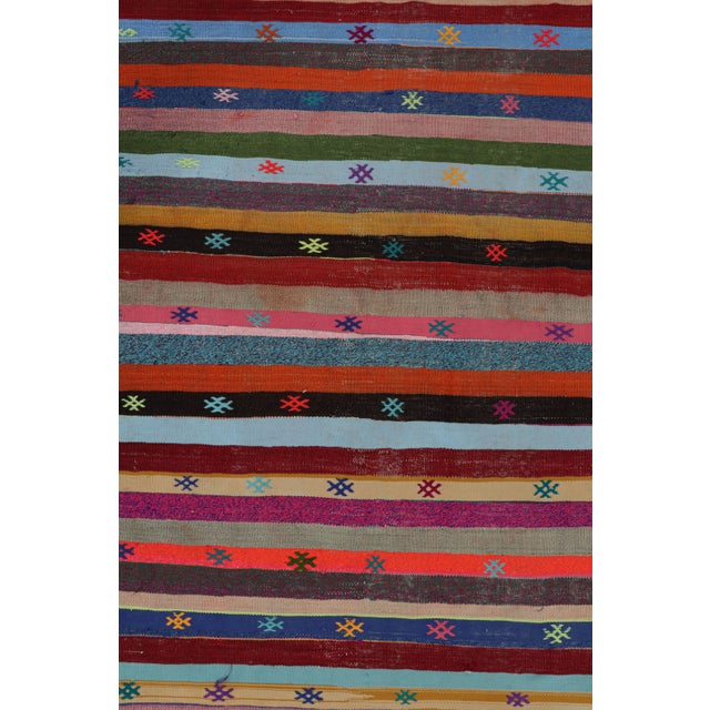 Traditional Vintage Turkish Polychromatic Kilim by Rug & Kilim For Sale - Image 3 of 7