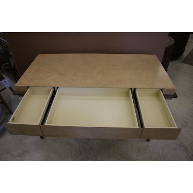 Camel Sligh Studio Designs Parchment Writing Desk For Sale - Image 8 of 11