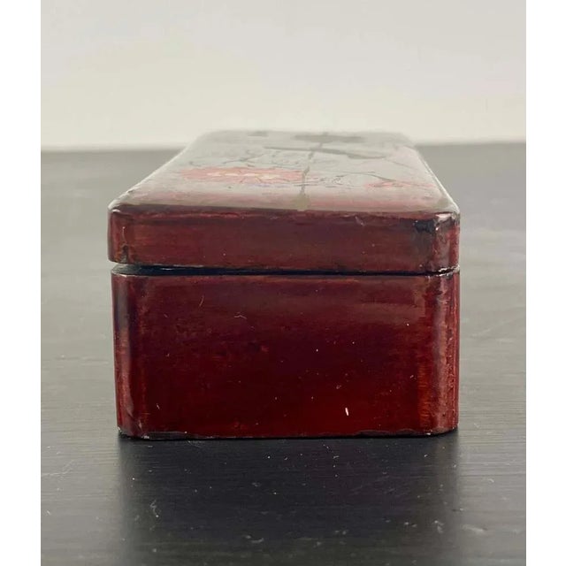 Japanese Lacquered Box, 1880 For Sale - Image 6 of 11