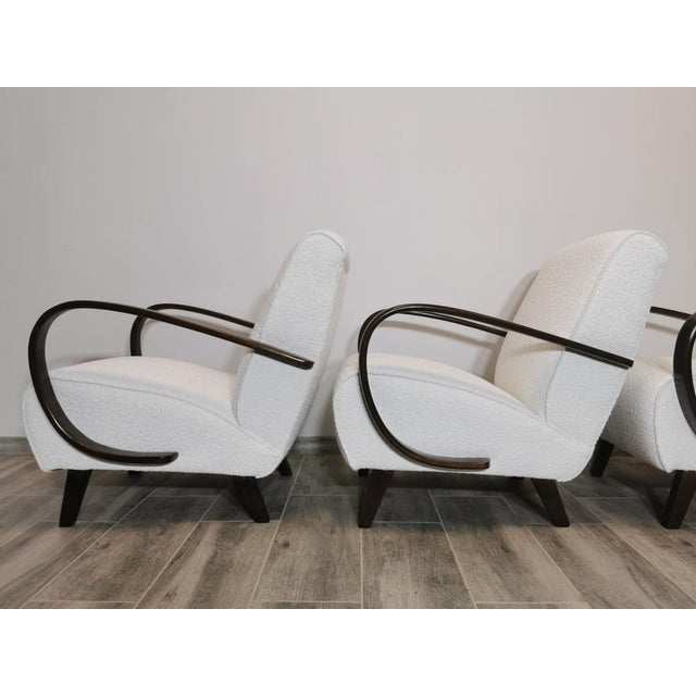 Mid-Century Modern Armchairs by Jindrich Halabala, 1940s, Set of 3 For Sale - Image 3 of 18