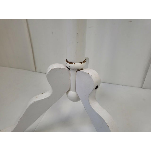 Wood Vintage Sputnik Coat Rack in White Lacquered Wood, 1950s For Sale - Image 7 of 9