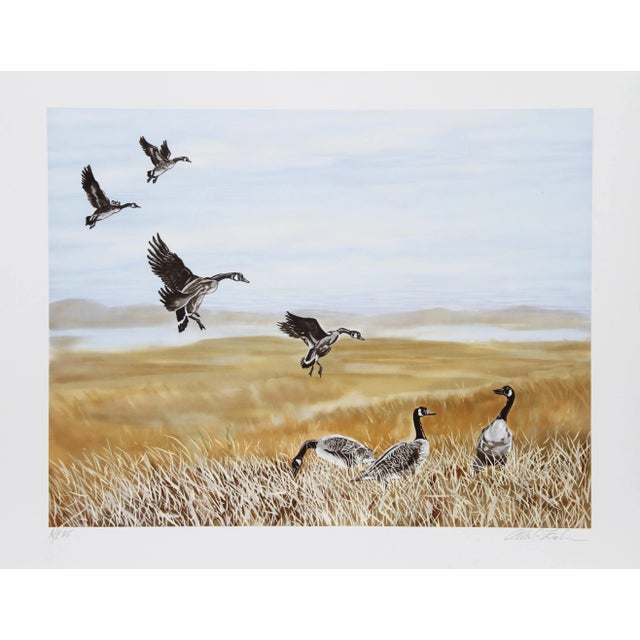 Modern Allen Friedman, Wild Geese, Lithograph For Sale - Image 3 of 3