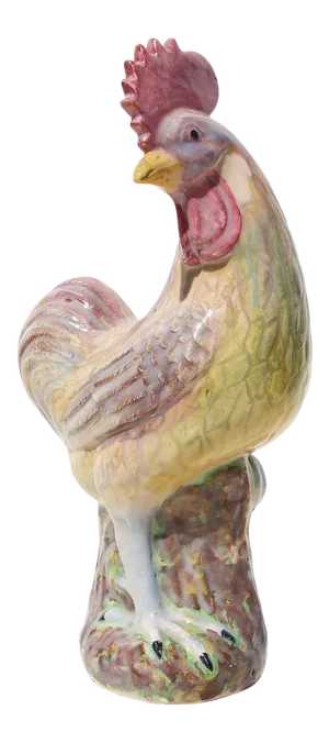 Mid-Century Chinese Famille Rose Porcelain Rooster