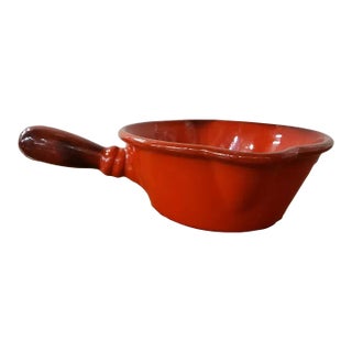 Circa 1960 Metlox Poppytrail Red Rooster Gravy Boat With Handle For Sale