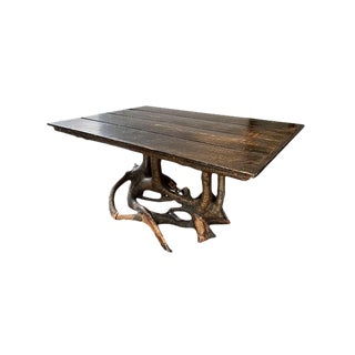 Antique Elm Tree Root Desk For Sale