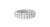 This diamond eternity wedding band is crafted in 18K white gold and features numerous brilliant round diamonds, totaling...