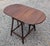 Brown Vintage Americana Style Drop Leaf Side Table Rustic Country Colonial For Sale - Image 8 of 11