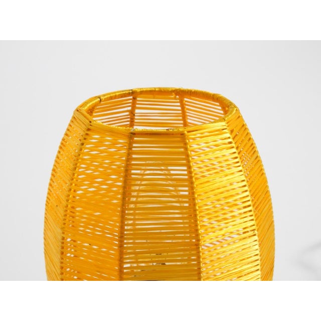 Mid-Century Modern Tripod Raffia Table Lamps, 1950s, Set of 2 For Sale - Image 15 of 18