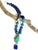 2020s One-of-a-Kind Lapis Lazuli & Turquoise Statement Necklace | Vintage Turquoise Pendant | Artisan Bohemian Luxury Jewelry For Sale - Image 5 of 17