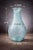 Late 20th Century Late 20th Century Large Spanish Handmade Recycled Glass Vase – Ocean Breeze Collection, 16” Coastal Bottle Vessel For Sale - Image 5 of 8