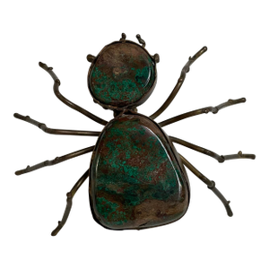 Mid 20th Century Stone and Copper Eight Legged Bug
