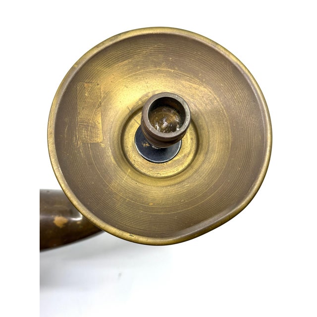 1930s French Art Deco Painted Brass Hand Sconce For Sale - Image 12 of 18