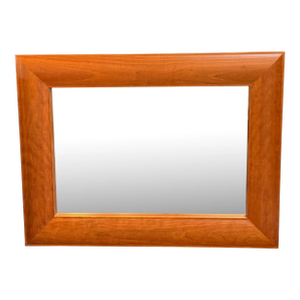 Contemporary Cherry Wood Wall Mirror