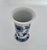 Vintage Meissen Blue Onion vase in trumpet shape, with blue decoration on white porcelain. Base of vase measures 2.3”...
