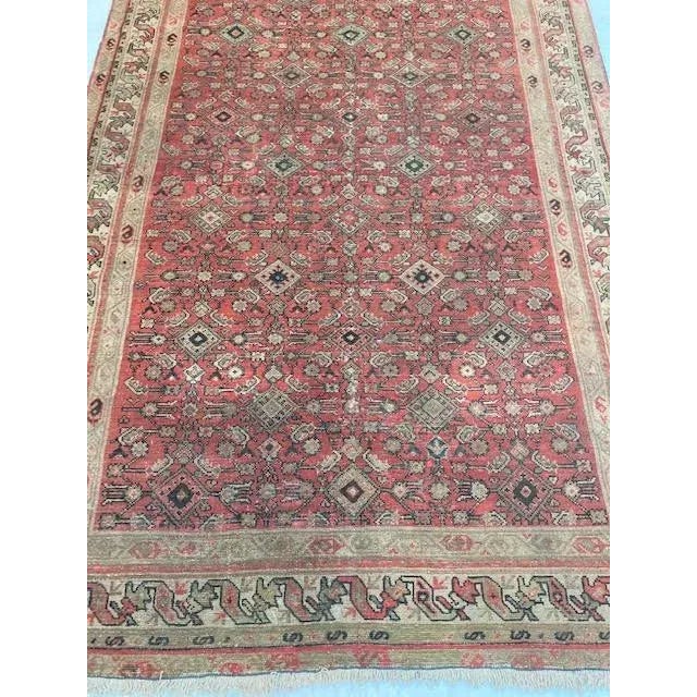 Persian 1900's Antique Persian Malayer, 5'3" X 8'8" For Sale - Image 3 of 12