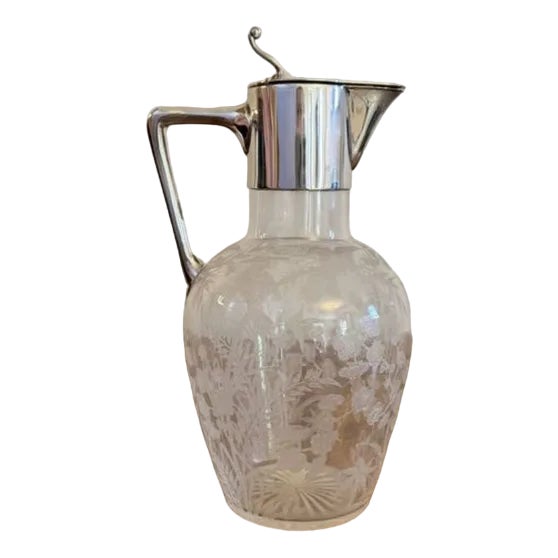 Antique Victorian Silver Plated Claret Jug, 1880 For Sale