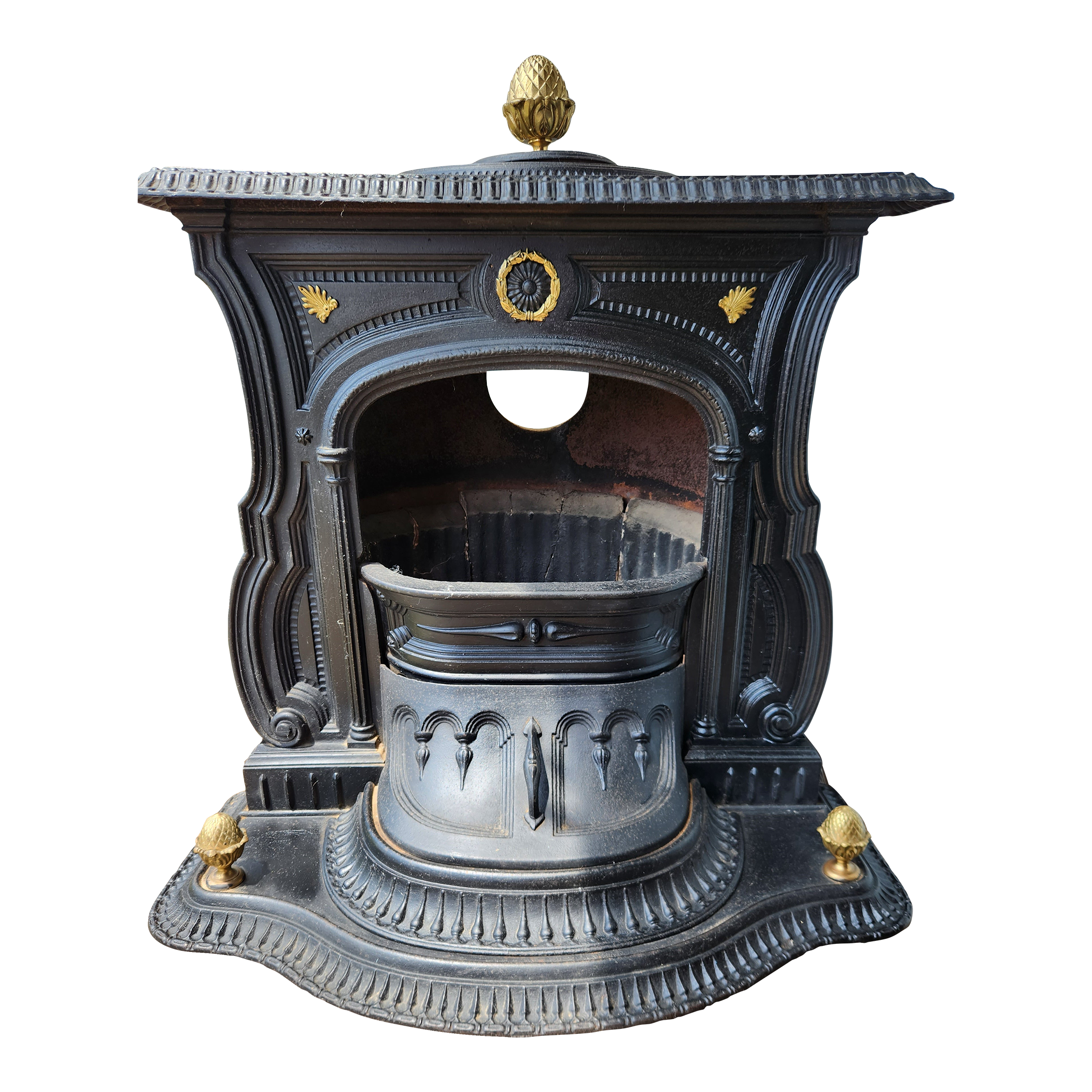 order storeu200e Late 19th Century Stove, Parlor Victorian Iron Coal Cast Stove  - www.linguisticfactory.ai
