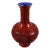 Chinese Cinnabar Vase Intricately Carved For Sale