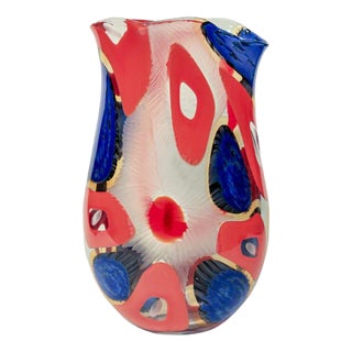 Multicolor Battuto Vase by Afro Celotto For Sale