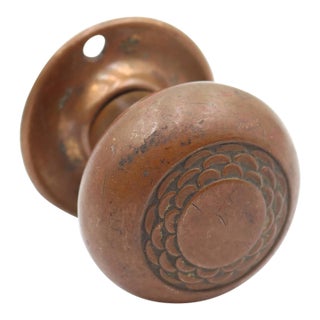 Vintage Art Deco Sager Dummy Door Knob Set For Sale