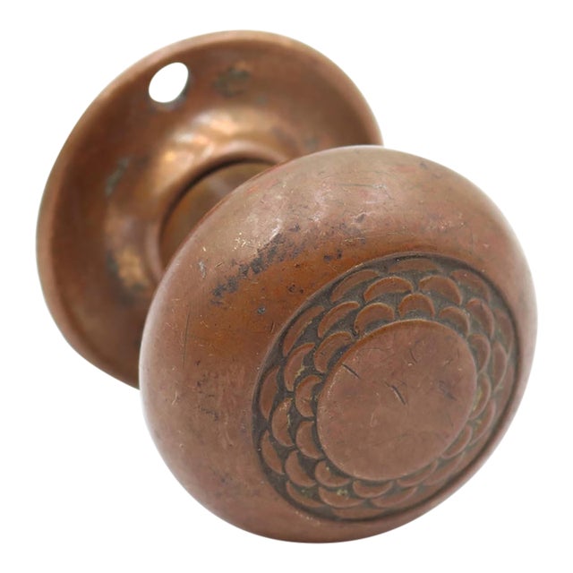 Vintage Art Deco Sager Dummy Door Knob Set For Sale